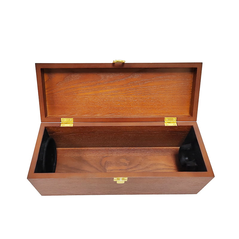 Wooden whisky wine packing box with classic rectangle structure