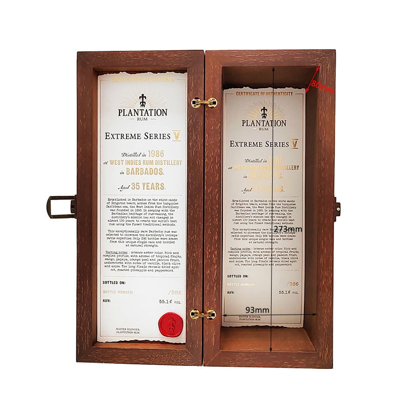 OEM wooden beverage box with screen printed logo