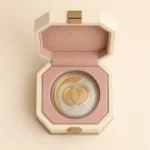 ivory lacquer anniversary coin box top down open view