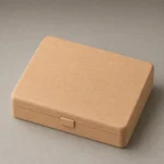 beech wooden box for USB drive gift sets closed front view
