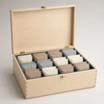 Daily Supplement Sachet Wood Box Organizer in Birch