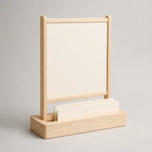 Birch Wood Box Stand for Tabletop Event Signs