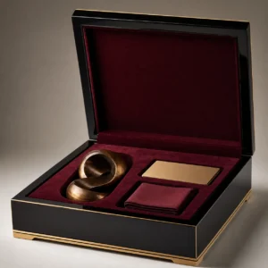 Black Lacquer Wooden Box for Heritage Gift Collections