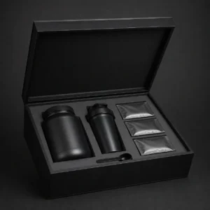 Sports Nutrition Kit Wood Case in Matte Black
