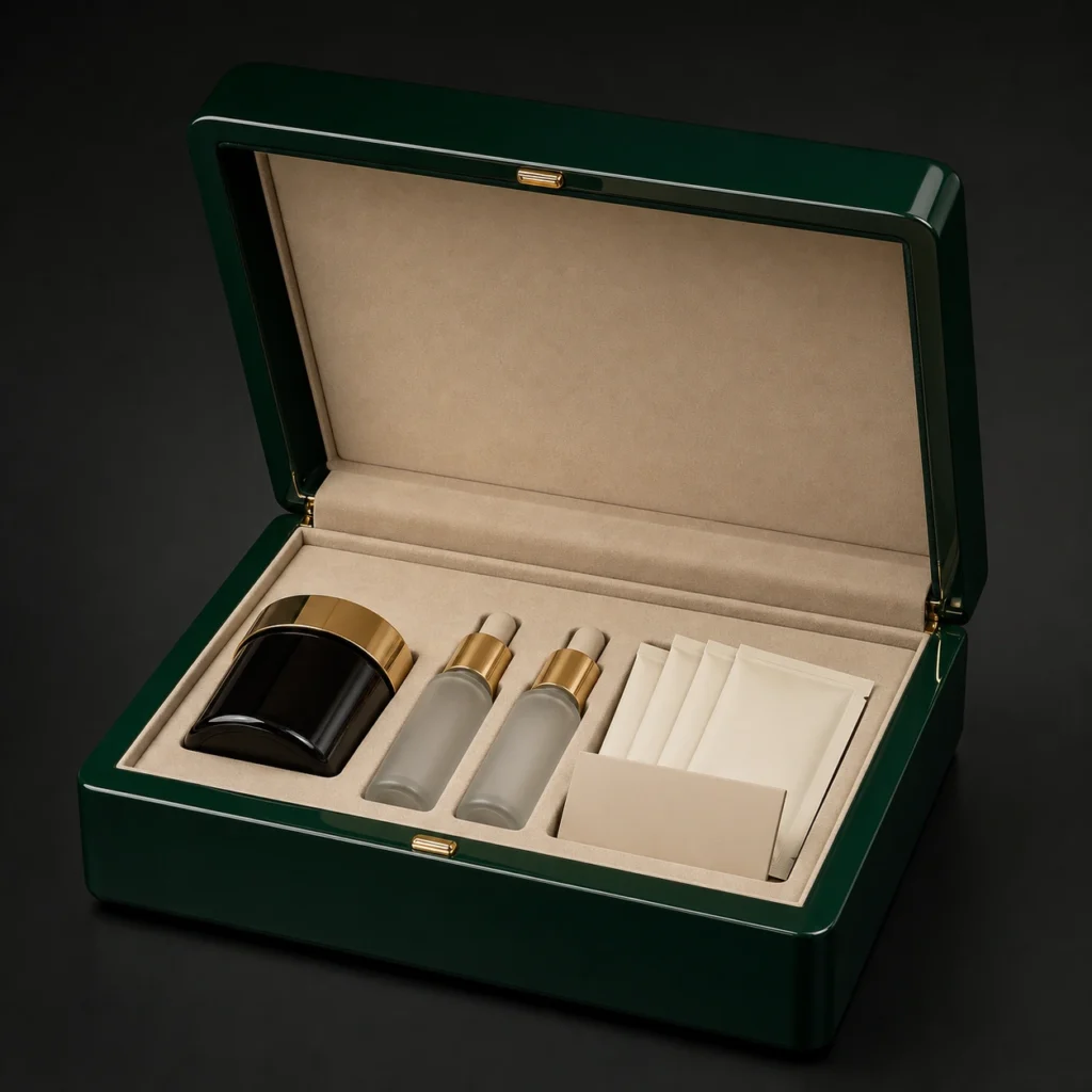 Wellness Collection Wood Case in Emerald Lacquer