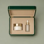 emerald piano lacquer wooden box for beauty gift sets top down interior view