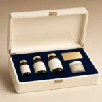 Premium Supplement Presentation Wooden Box in Ivory Lacquer