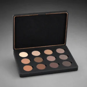 Matte Black Wooden Box for Makeup Palette Packaging