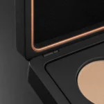 matte black wooden box for makeup palette packaging craft and finish detail
