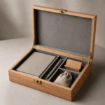 Oak Veneer Wooden Box for Corporate Event Gifts