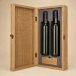Olive Oil Bottle Wood Case with Oak Veneer