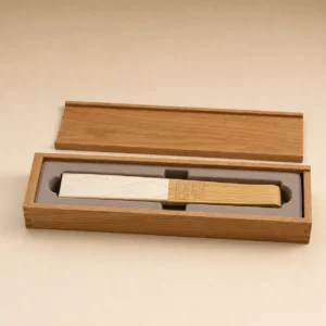 Oak Wooden Box for Folding Fan Presentation