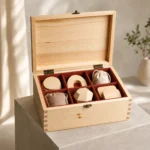 pine wood box for festival keepsake gifts showroom application scene