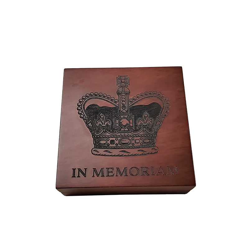Single Coin Wooden Display Box for Medal and Commemorative Coin Gifts