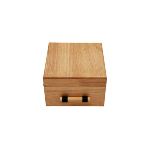 rubber wood commemorative coin display box with custom size and color