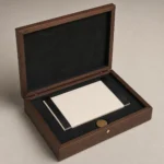 Walnut Veneer Wooden Box for VIP Invitations