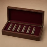Walnut Wooden Box for Lipstick Presentation Sets
