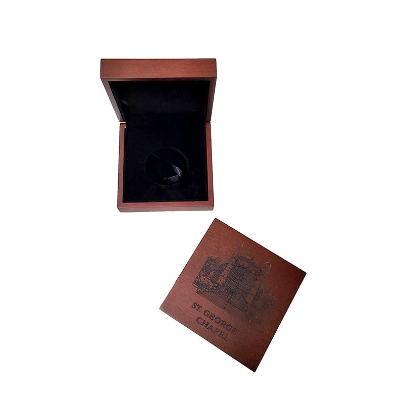 custom wooden coin box with logo printing