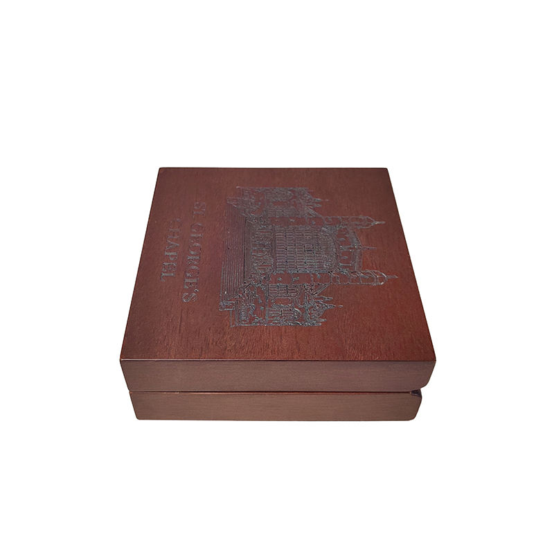 commemorative coin gift box in timber wood