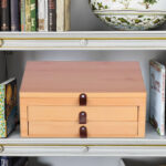 3-Layer Wooden Coin Jewelry Display Box for Metal Commemorative Coins