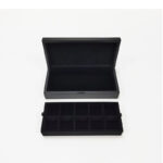 custom MDF tea coffee storage box with removable tray