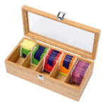 bamboo food storage organizer for home office hotel