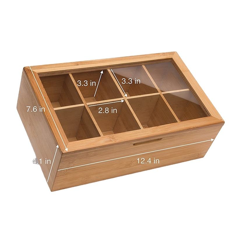 recyclable wooden gift box for tea and coffee storage
