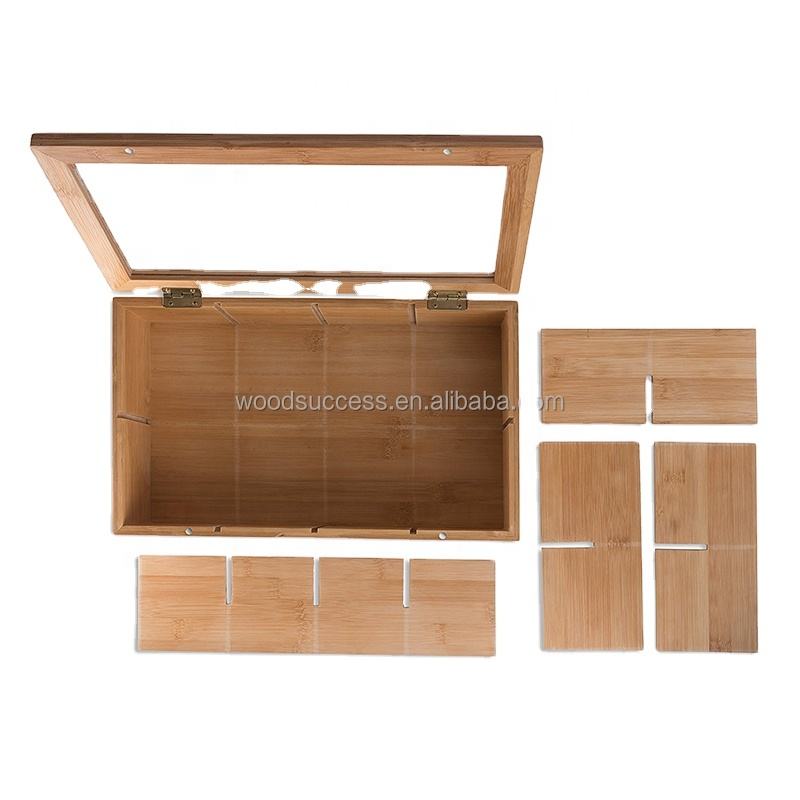 stamped glass lid tea box for gift and craft packaging