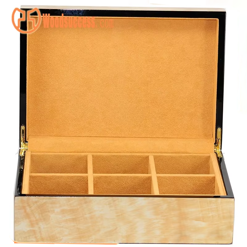 wooden tea bags box with custom color and logo