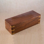 recyclable wooden tea box with handmade eco friendly design