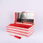 wooden wine box with mechanical music for beverage packaging