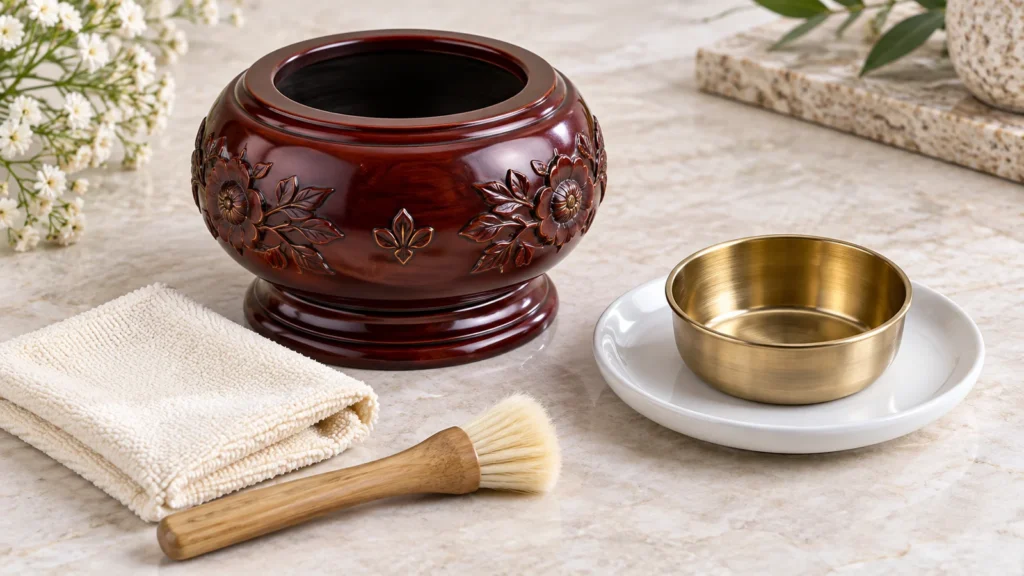 How to Clean a Bakhoor Burner with a Wooden Housing